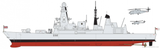 Airfix A12203 HMS Daring TYPE 45 Destroyer