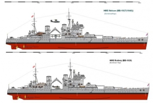 Tamiya 77504  HMS NELSON Royal Navy Battleship WWII