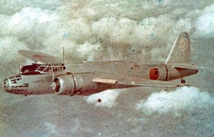 HSG51212  Nakajima Ki49-II Type 100 Heavy Bomber Donryu (Helen)
