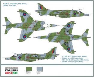 Italeri 1401 Harrier Gr.3 