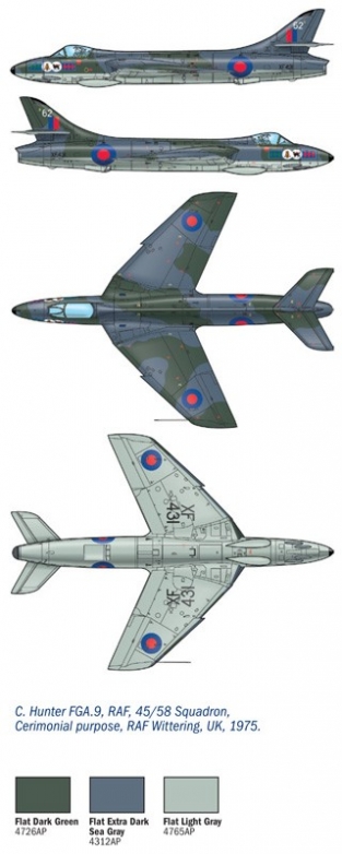 Italeri 2772 Hawker Hunter F.6 / FGA.9