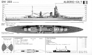 COM70286 Heavy Cruiser Algerie 1934 French Navy