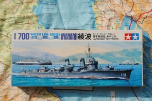 Tamiya WL.D038 AYANAMI Imperial Japanese Navy Destroyer