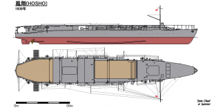 Fujimi 43084 IJN HOSHO Imperial Japanese Navy Aircraft Carrier