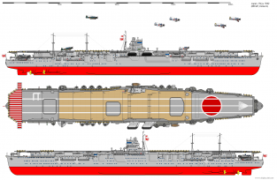 FUJ600086 Imperial Japanese Navy Aircraft Carrier HIRYU 1941