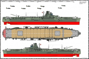 Tamiya A076 JUNYO Imperial Japanese Navy Aircraft Carrier