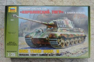 Zvezda 3601 KING TIGER Ausf.B Henschel Turret German Heavy Tank