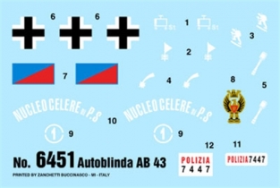 Italeri 6451 AUTOBLINDA AB 43