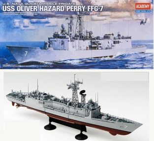 Academy 14102  FFG-7 U.S.S. OLIVER HAZARD PERRY