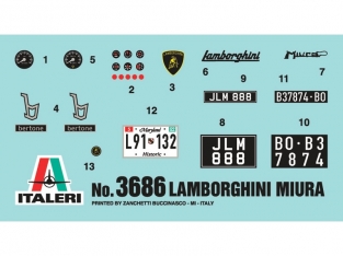 Italeri 3686 Lamborghini MIURA
