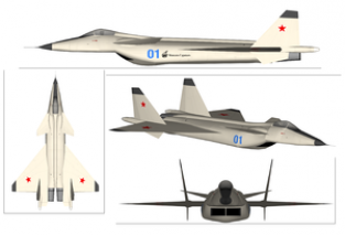 Zvezda 7252 MiG 1.44 Multirole Fighter New generation