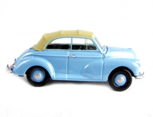 Classix EM76822 Morris Minor Convertible - Pale Blue - hood up