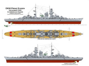 Tamiya 31805 PRINZ EUGEN German Heavy Cruiser