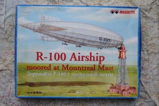 Maquette MQ-5000 R-100 Airship moored at Mountreal Mast scale 1/500