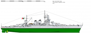 WL-074 R.N. CAIO GIULIO CESARE Italian Navy Battleship