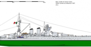 WL-074 R.N. CAIO GIULIO CESARE Italian Navy Battleship