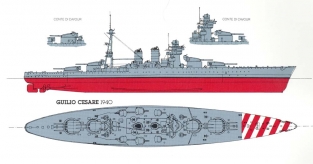 WL-074 R.N. CAIO GIULIO CESARE Italian Navy Battleship