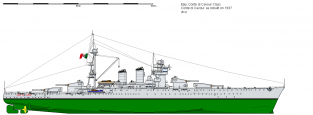 WL-066 R.N. CONTE di CAVOUR Italian Navy Battleship