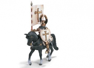 Sch70035 Crusader Knight with Standard