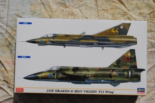 Hasegawa 02281 Saab J35F DRAKEN & Saab SH37 VIGGEN 