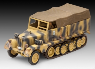 Revell 03252 Sd.Kfz.11 + 7,5cm PAK 40 Gun + BMW R75 motor-cycle