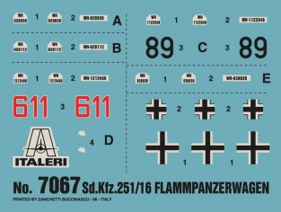 Italeri 7067  Sd.Kfz.251/16 Flammpanzerwagen