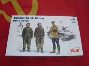 ICM Modelos Soviética Tank Crew 1943-1945 Kit de construcción ICM Modelos Soviética Tank Crew 1943-1945 Kit de construcción