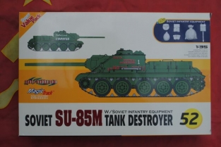 Dragon 9152 Soviet SU-85M Tank Destroyer with Soviet Infantry Equipment