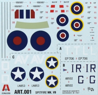 Italeri 71001 Spitfire Mk.Vb