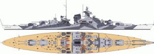 SW-3400/W75 TIRPITZ German Battleship