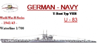 WL-G-114 U-Boot Typ VIIB U-83 -1940/43-