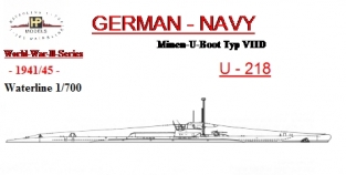 WL-G-118 U-Boot Typ VIID U-218 Minen -1941/45-