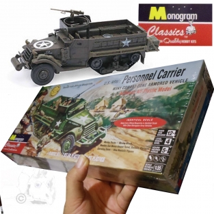 Monogram 85-0035 U.S.Army Personnel Carrier M3A1 Combat Zone Armored Vehicle