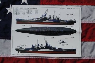 Trumpeter 05734 USS North Carolina BB-55 US Navy Battleship