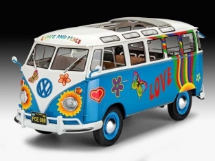 Revell 07050 Volkswagen VW T1 SAMBA BUS FLOWER POWER