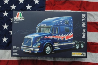 Italeri 1:24 Scale Volvo VN 780 Truck Model Kit - With Super Decals Sheet