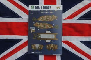 Takom WWI Panzer Modellbausatz - Schwerer Kampfpanzer Mk.I Male 2 In 1