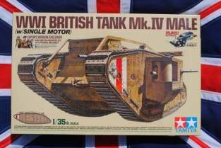 Tamiya 30057 WWI BRITISH TANK Mk.IV MALE with SINGLE MOTOR