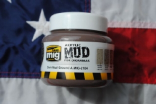 Ammo MIG A.MIG-2104 Dark Mud Ground Acrylic MUD 'For Diorama'
