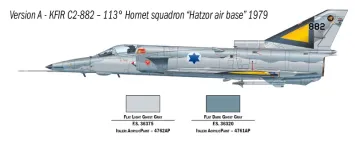 Italeri 1408 AI Kfir C.2 + Super Decal