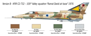 Italeri 1408 AI Kfir C.2 + Super Decal