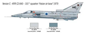 Italeri 1408 AI Kfir C.2 + Super Decal