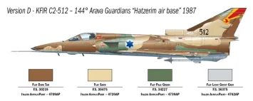 Italeri 1408 AI Kfir C.2 + Super Decal