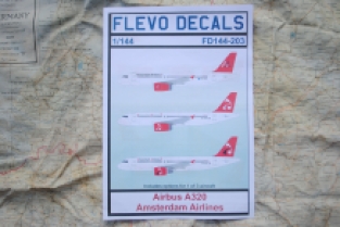 Flevo Decals FD144-203 Airbus A320 Amsterdam Airlines