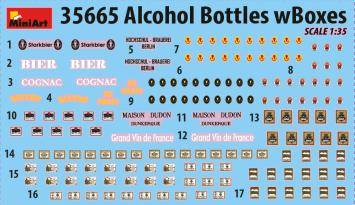 MiniArt 35665 Alcohol Bottles With Boxes
