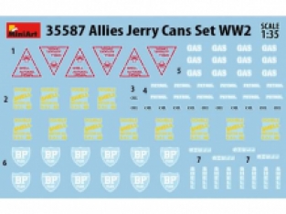 Mini Art 35587 ALLIES JERRY CANS SET WW2