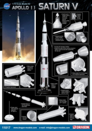 Dragon 50388 Apollo II SATURN V