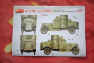 Mini Art 39007 Armoured Car AUSTIN 3rd SERIES 'Czechoslovak, Russian and Soviet Servies'