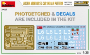 Mini Art 39021 AUSTIN ARMOURED CAR INDIAN PATTERN 'British Service'