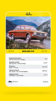 Heller 80176 Berline K70 / Volkswagen K70 